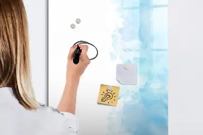 Magnetinė sauso valymo lenta su akvarelinių dėmių raštu