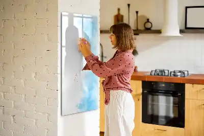 Magnetinė sauso valymo lenta su akvarelinių dėmių raštu