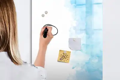 Magnetinė sauso valymo lenta su akvarelinių dėmių raštu