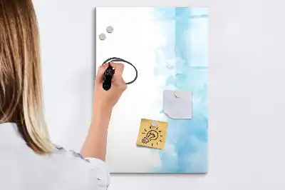 Magnetinė sauso valymo lenta su akvarelinių dėmių raštu