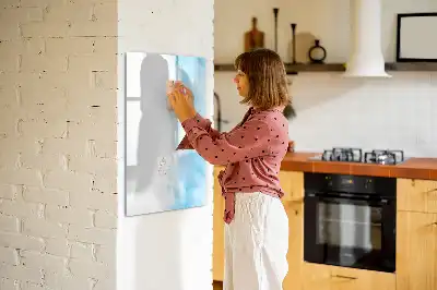 Magnetinė sauso valymo lenta su akvarelinių dėmių raštu