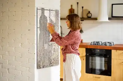 Sauso valymo magnetinė lenta Medinės lentos