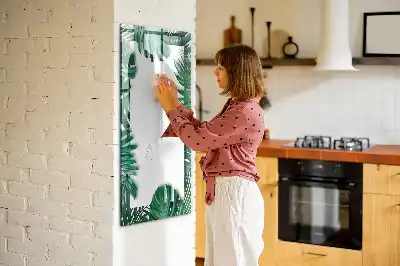 Magnetinė sauso valymo lenta su monsteros rėmeliu