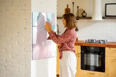 Magnetinė sauso valymo lenta rašto abstrakcija