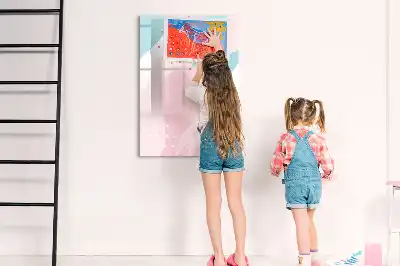 Magnetinė sauso valymo lenta rašto abstrakcija