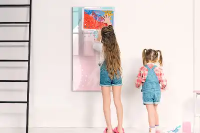 Magnetinė sauso valymo lenta rašto abstrakcija