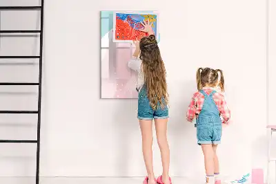 Magnetinė sauso valymo lenta rašto abstrakcija