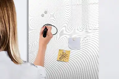 Magnetinė sauso valymo lenta pilkų linijų dizaino