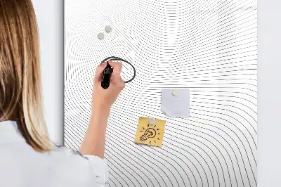 Magnetinė sauso valymo lenta pilkų linijų dizaino