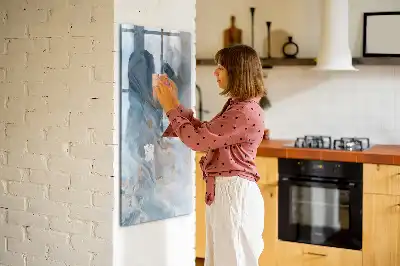 Magnetinė sauso valymo lenta marmuro rašto