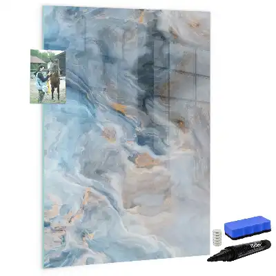 Magnetinė sauso valymo lenta marmuro rašto