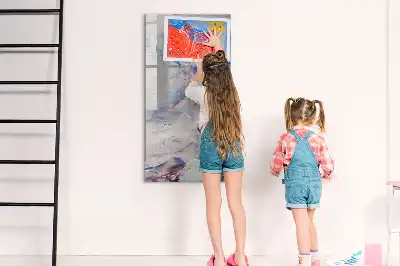 Magnetinė lenta tapybiškos abstrakcijos motyvais su sauso valymo funkcija