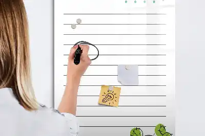 Magnetinė lenta sausam valymui darbų sąrašo lentelė