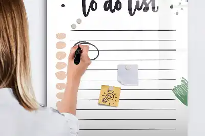 Magnetinė sauso valymo lenta darbų sąrašas