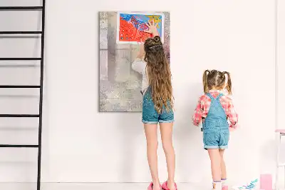 Magnetinė sauso valymo lenta dažų taškai