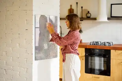 Magnetinė sauso valymo lenta dažų taškai