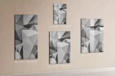 Magnetinė sauso valymo lenta geometrinės abstrakcijos rašto