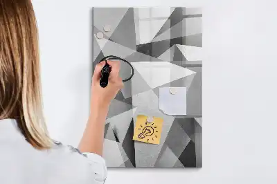 Magnetinė sauso valymo lenta geometrinės abstrakcijos rašto