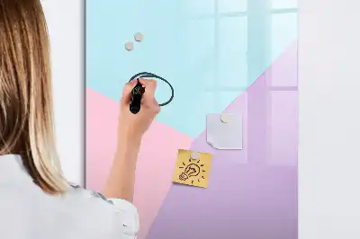 Magnetinė sauso valymo lenta pastelinis raštas