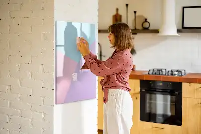 Magnetinė sauso valymo lenta pastelinis raštas