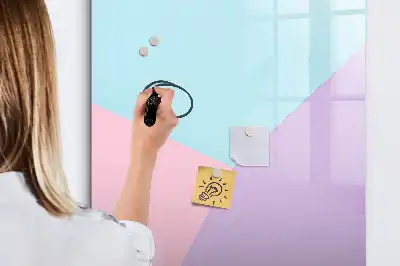 Magnetinė sauso valymo lenta pastelinis raštas