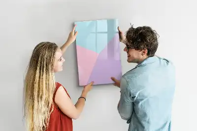 Magnetinė sauso valymo lenta pastelinis raštas