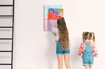Magnetinė sauso valymo lenta pastelinis raštas