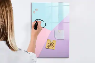 Magnetinė sauso valymo lenta pastelinis raštas
