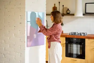 Magnetinė sauso valymo lenta pastelinis raštas