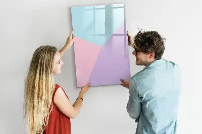 Magnetinė sauso valymo lenta pastelinis raštas