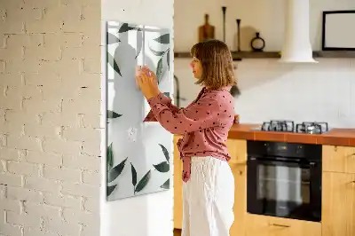 Magnetinė sauso valymo lenta su žalių lapų rėmeliu
