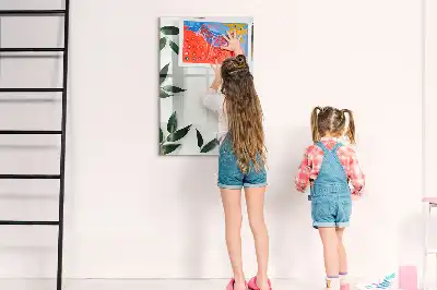 Magnetinė sauso valymo lenta su žalių lapų rėmeliu