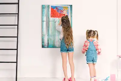 Sauso valymo magnetinė lenta Sendintas medis