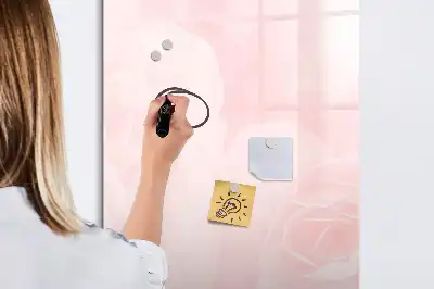 Magnetinė sauso valymo lenta su rožių raštu