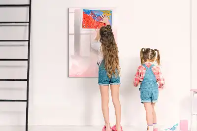 Magnetinė sauso valymo lenta su rožių raštu