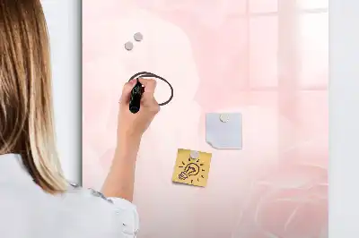 Magnetinė sauso valymo lenta su rožių raštu