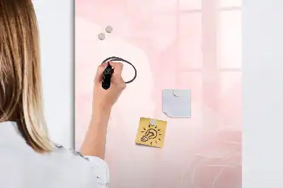 Magnetinė sauso valymo lenta su rožių raštu