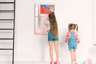 Magnetinė sauso valymo lenta su rožių raštu