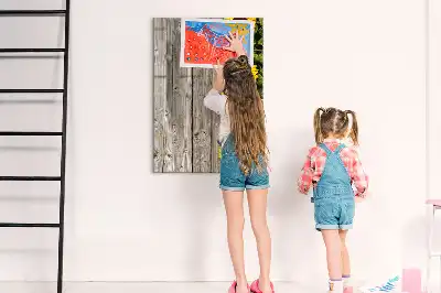 Magnetinė sauso valymo lenta saulėgrąžos ant medžio