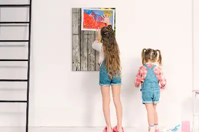 Magnetinė sauso valymo lenta saulėgrąžos ant medžio