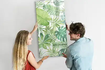 Sauso valymo magnetinė lenta Akvareliniai lapai