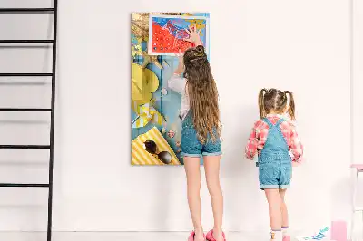 Magnetinė sauso valymo lenta paplūdimio reikmenų dizaino