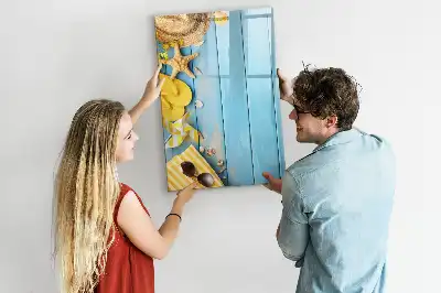 Magnetinė sauso valymo lenta paplūdimio reikmenų dizaino