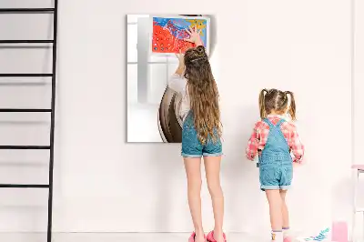 Magnetinė sauso valymo lenta bangų abstrakcijos dizaino