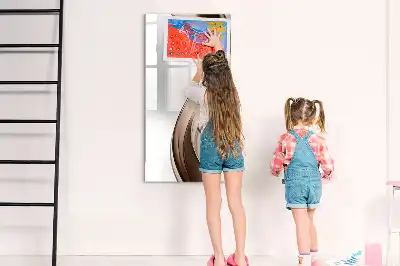 Magnetinė sauso valymo lenta bangų abstrakcijos dizaino
