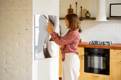 Magnetinė sauso valymo lenta bangų abstrakcijos dizaino