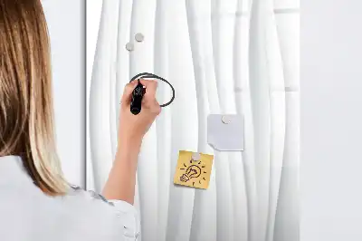 Magnetinė sauso valymo lenta abstrakčių linijų raštas
