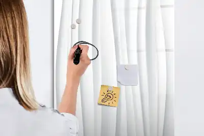 Magnetinė sauso valymo lenta abstrakčių linijų raštas