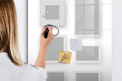 Magnetinė sauso valymo lenta su nuotraukų rėmeliais