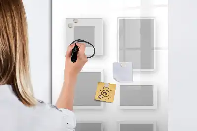 Magnetinė sauso valymo lenta su nuotraukų rėmeliais